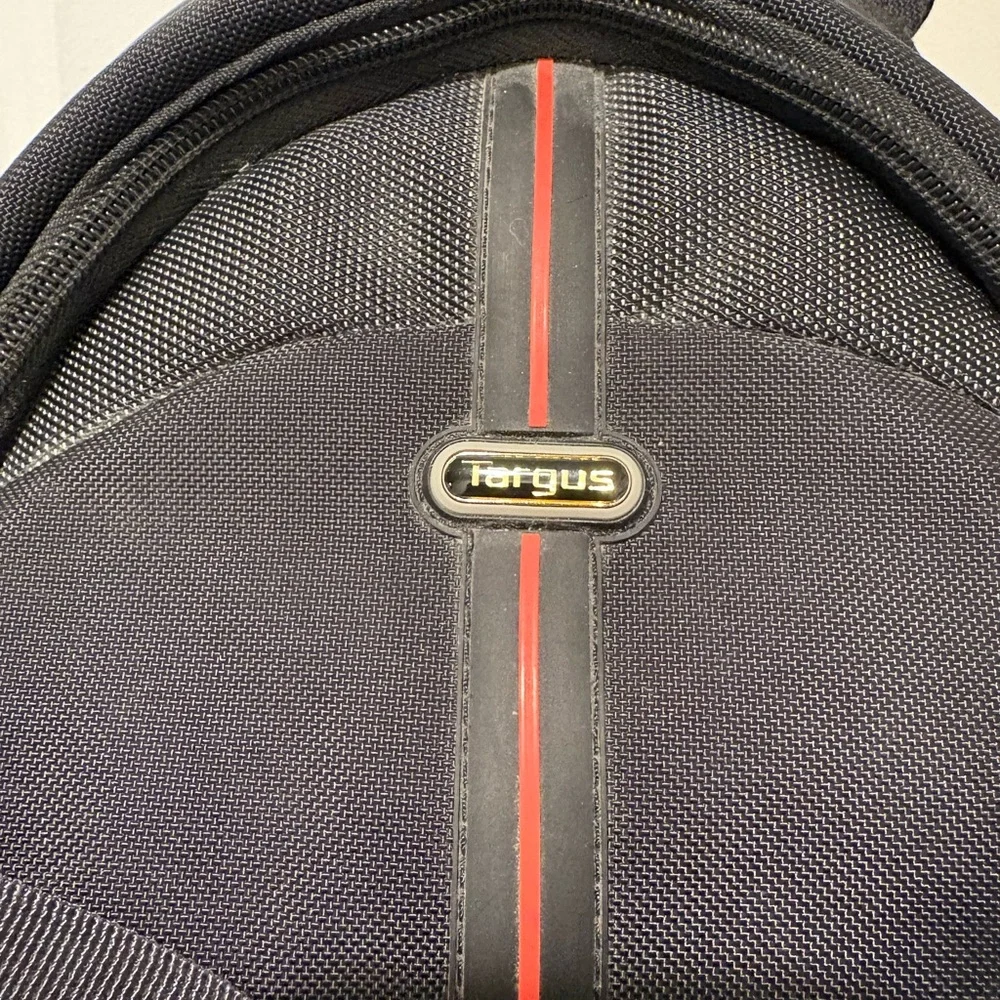 Targus Black Camera Backpack with Red Accent